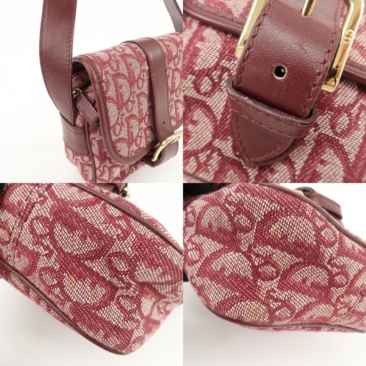 Christian Dior Monsieur Christian Dior Trotter Jacquard Leather Shoulder Bag Size ONE SIZE - 6 Thumbnail