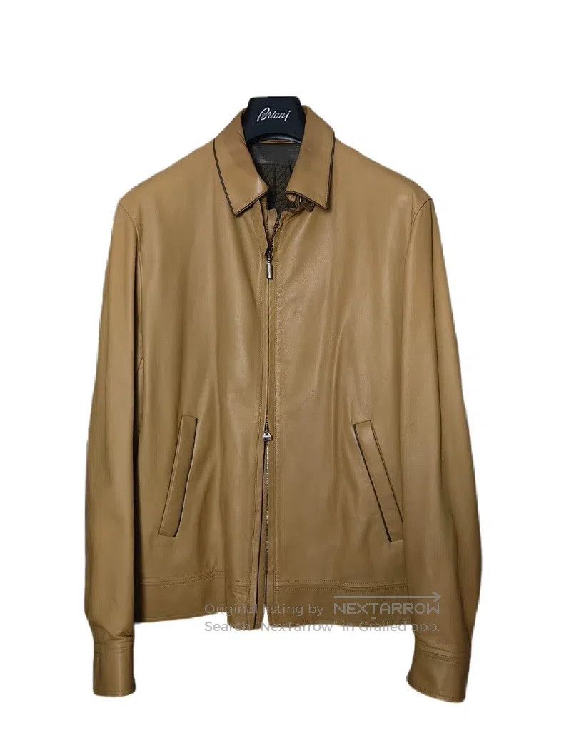 Brioni Brioni Leather jacket Size US XL / EU 56 / 4 - 2 Thumbnail