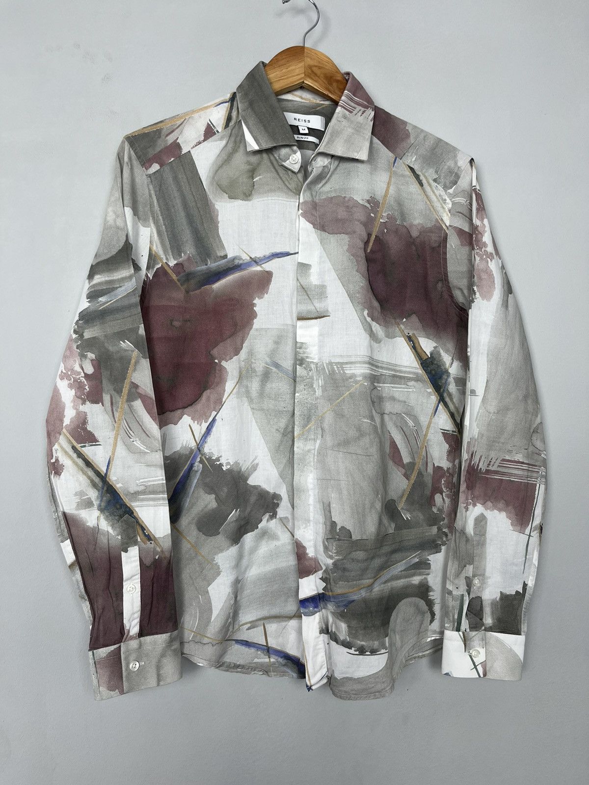 Reiss REISS Whistler Luxury Cotton Slim Fit Shirt Size US M / EU 48-50 / 2 - 4 Thumbnail