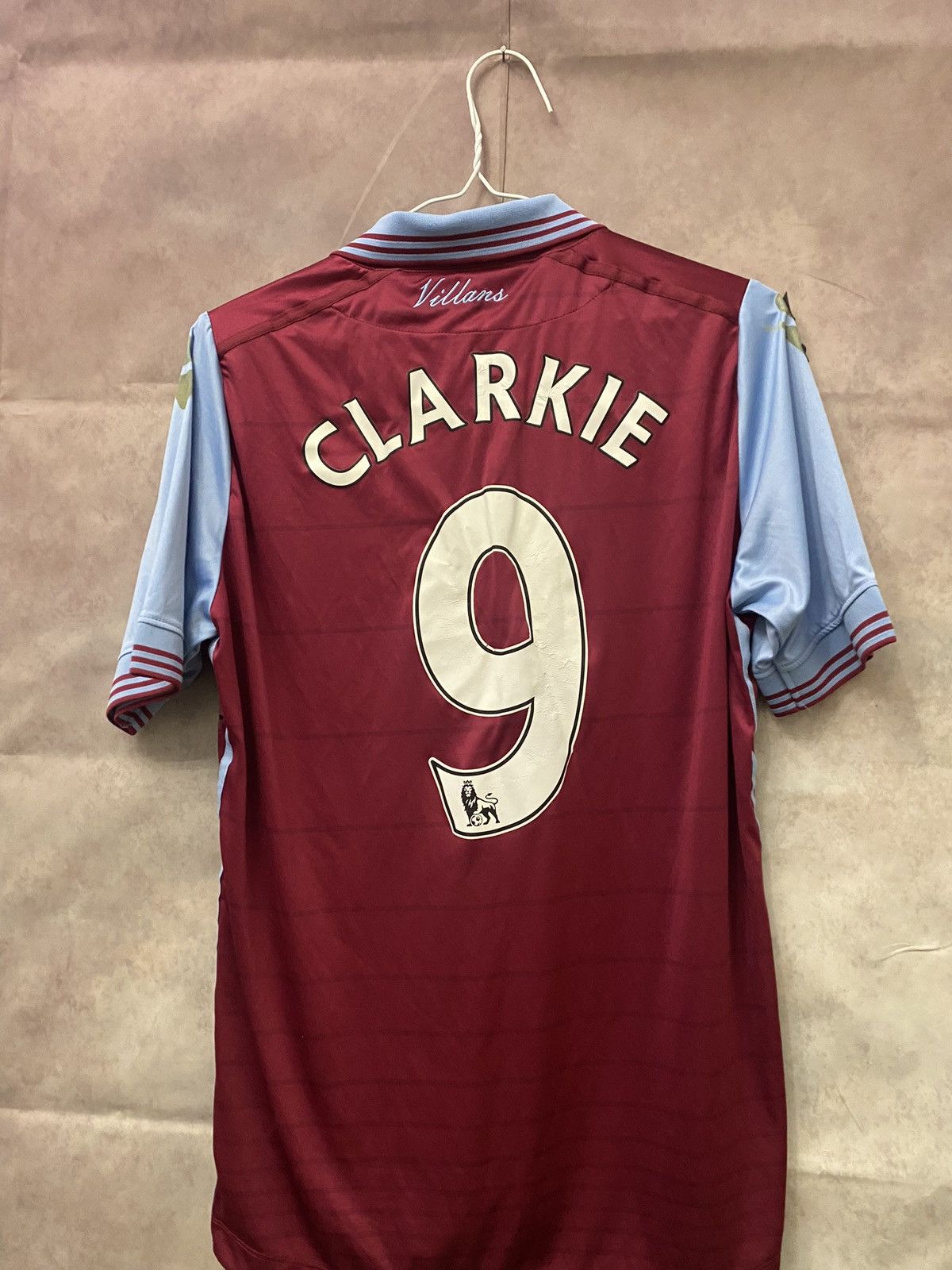 Vintage Aston Villa Home T-Shirt 2015-2016 Clarkie Very Rare💥 Size US M / EU 48-50 / 2 - 5 Thumbnail