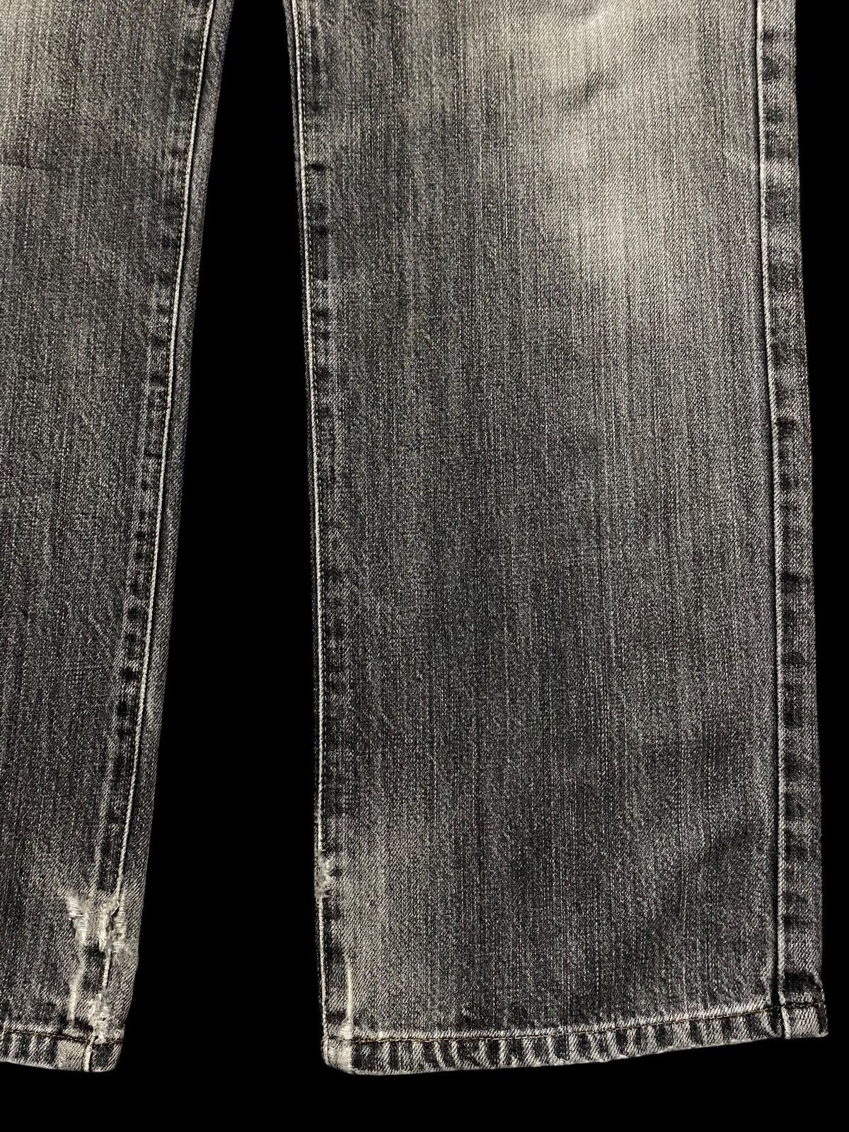 Japanese Brand Vintage Edwin 403 Black Denim Distressed Loose Jeans Size US 31 - 8 Thumbnail