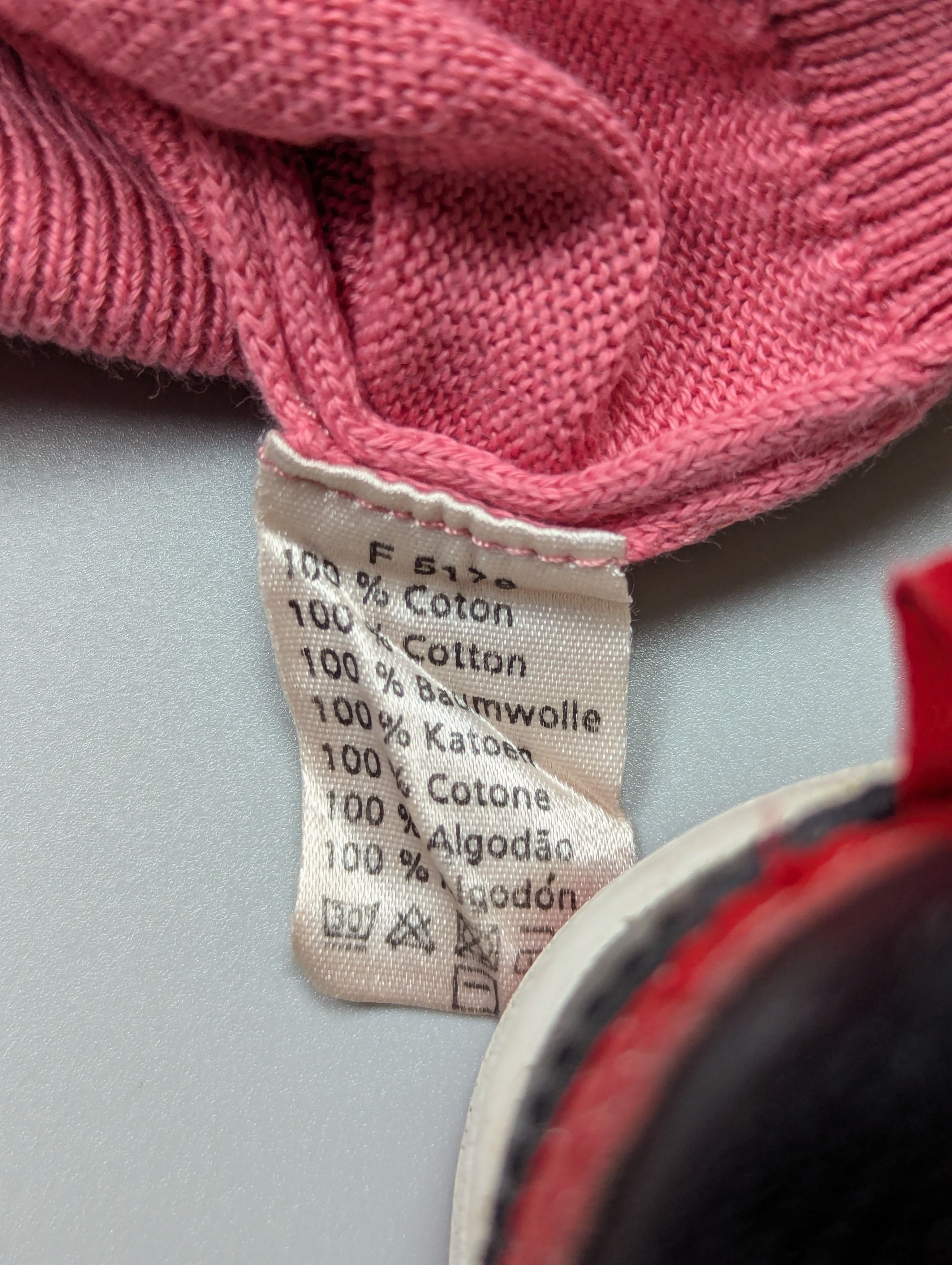 Lacoste × Vintage LACOSTE Men's Vintage Lightweight Pink V-Neck Sweater Size US L / EU 52-54 / 3 - 10 Thumbnail