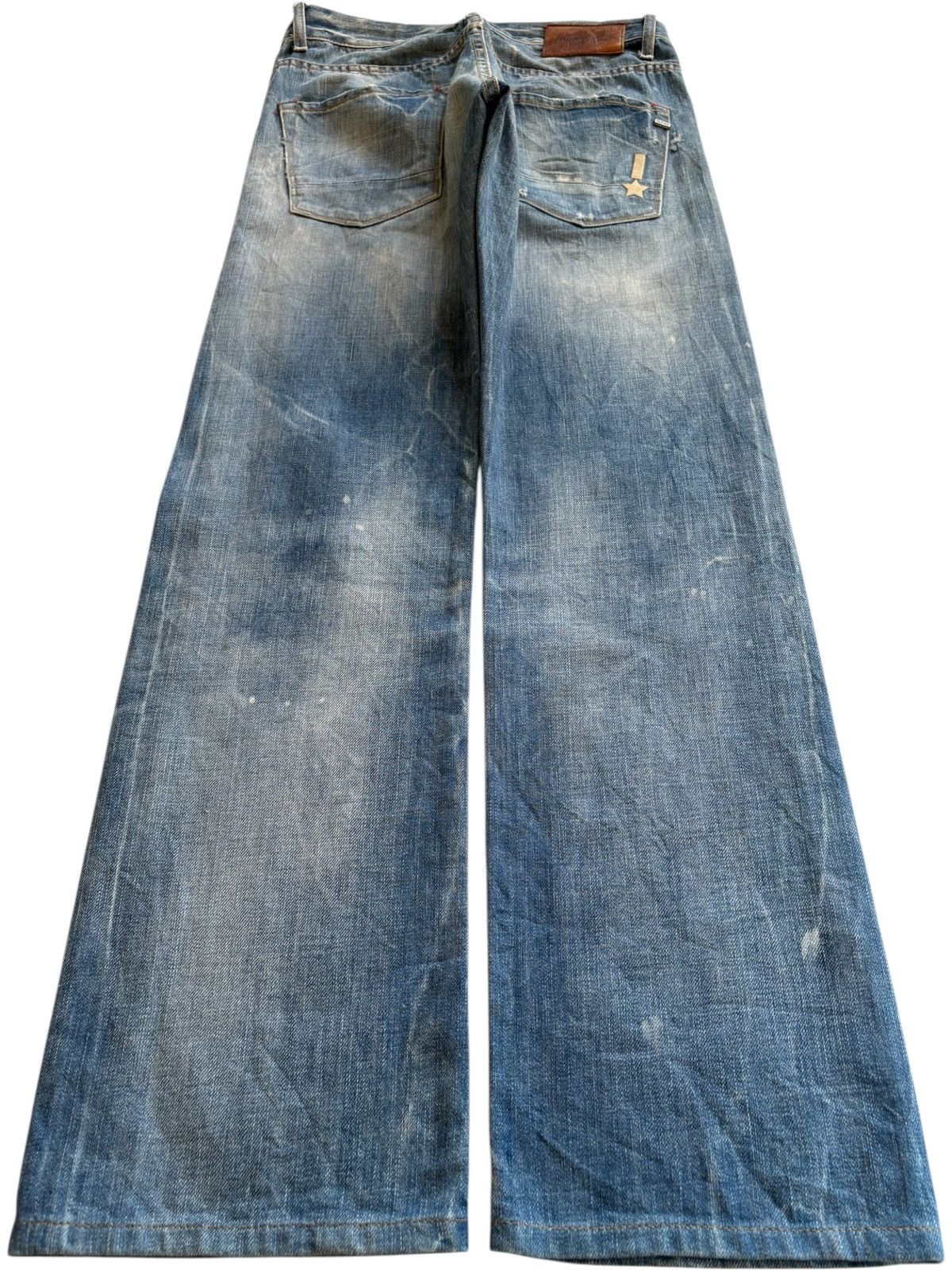 Japanese Brand × Kapital Vintage Japanese Brand Patches Distressed Rippped Loose Jean Size US 29 - 2 Thumbnail