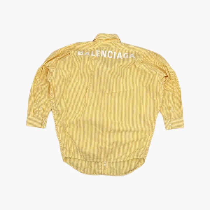 Balenciaga Cocoon Swing Logo Striped Shirt 0079-2507