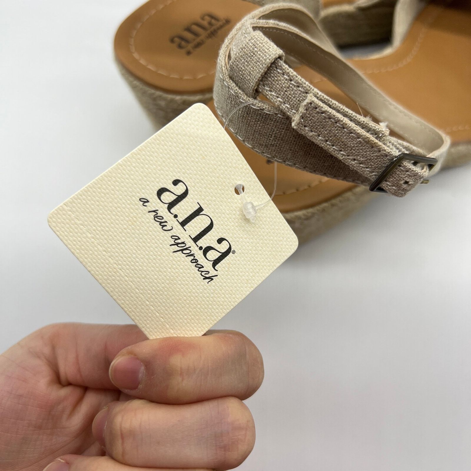 Other a.n.a Womens Dukes Heeled Sandals Brown Natural Size 10M Size US 10 / IT 40 - 7 Thumbnail