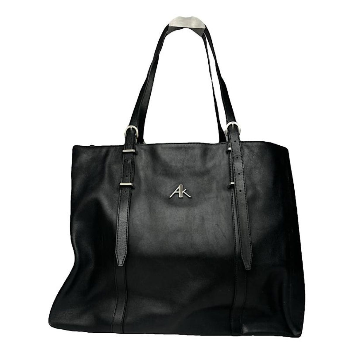 Anne Klein Black Leather Handbag Size ONE SIZE - 1 Thumbnail