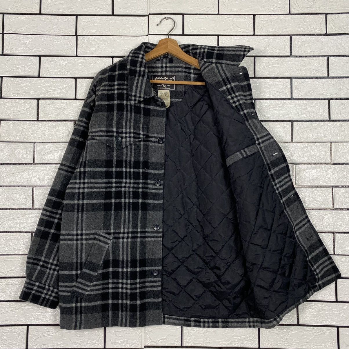 Japanese Brand Vintage Wool Jacket Eddie Bauer Tartan Design Issey Miyake Size US S / EU 44-46 / 1 - 12 Thumbnail