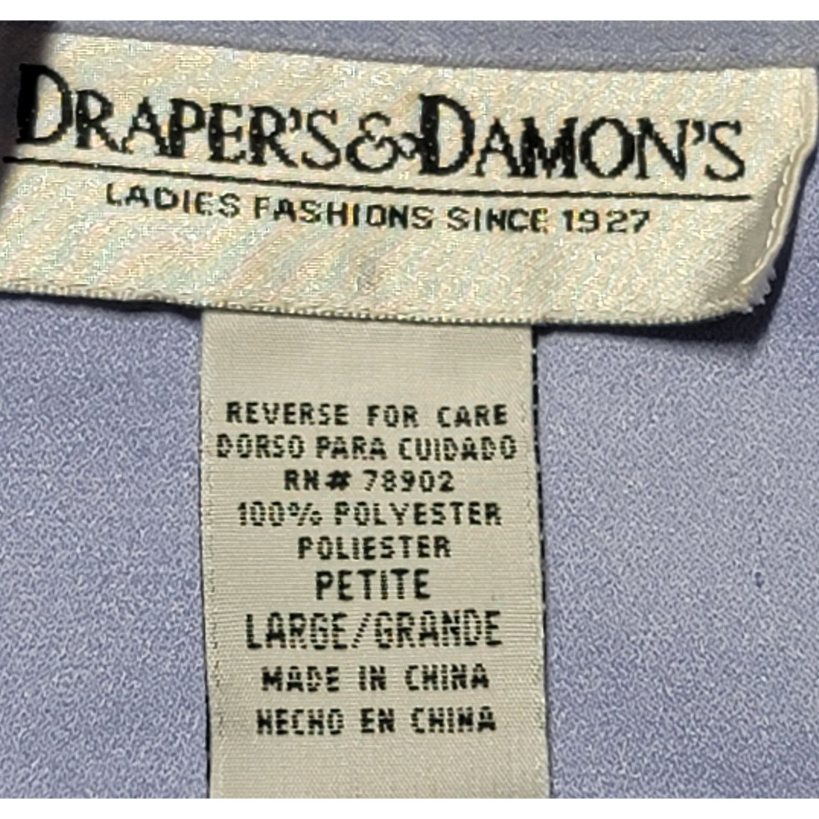 Other Draper's & Damon's Periwinkle Blue Purple Button Jacket L Size L / US 10 / IT 46 - 4 Thumbnail