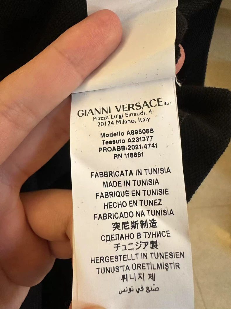 Versace Versace Printed button-down short-sleeved polo shirt Size US XS / EU 42 / 0 - 4 Thumbnail