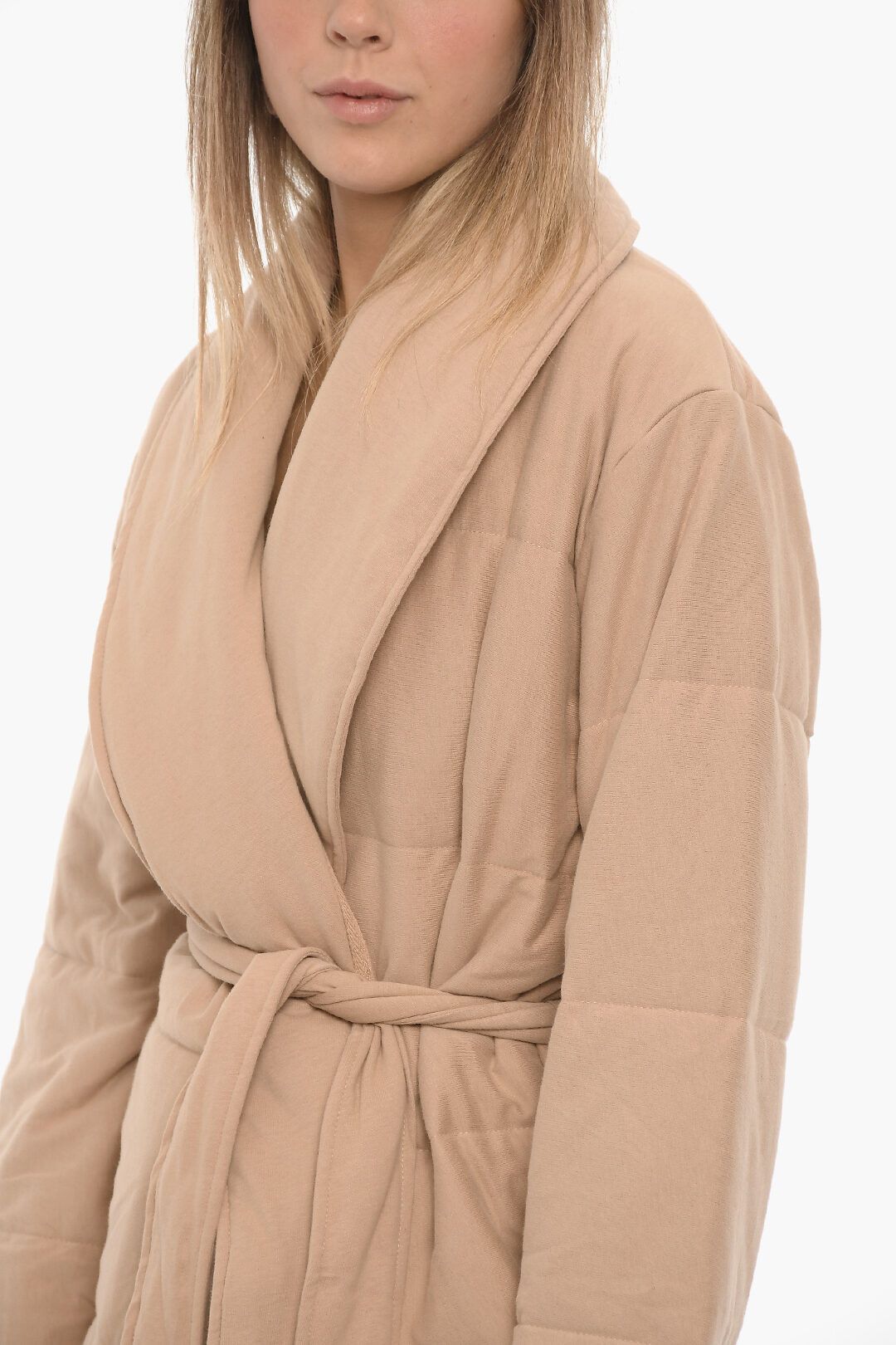 Ugg og1mm0824 Quilted Coat With Belt in Beige Size XS / US 0-2 / IT 36-38 - 3 Thumbnail