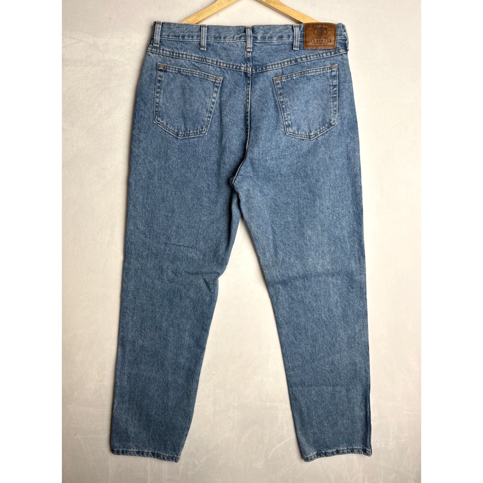 Route 66 VINTAGE Route 66 Jeans Men's Regular Fit 36x32 Light Wash Blue Straight 36 Inseam Mens Size US 36 / EU 52 - 6 Thumbnail