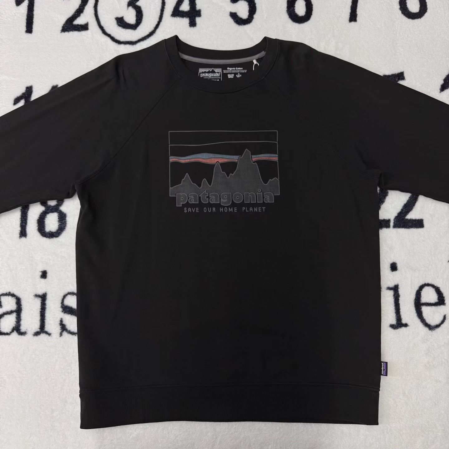 Patagonia Patagonia Classic Logo Black Crew Neck Sweatshirt Q10 Size US L / EU 52-54 / 3 - 1 Thumbnail