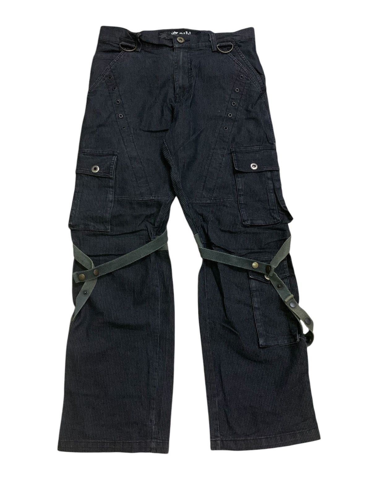 Japanese Brand × Vintage Vintage Y2k Rain King Of The Street Parachute Bondage Pant Size US 33 - 3 Thumbnail