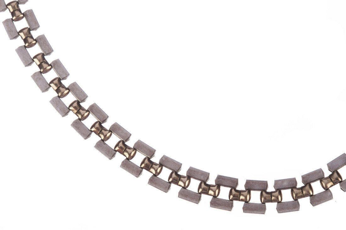 Designer Sterling Silver and 14 kt Gold Vermeil Chain Necklace Size ONE SIZE - 2 Thumbnail