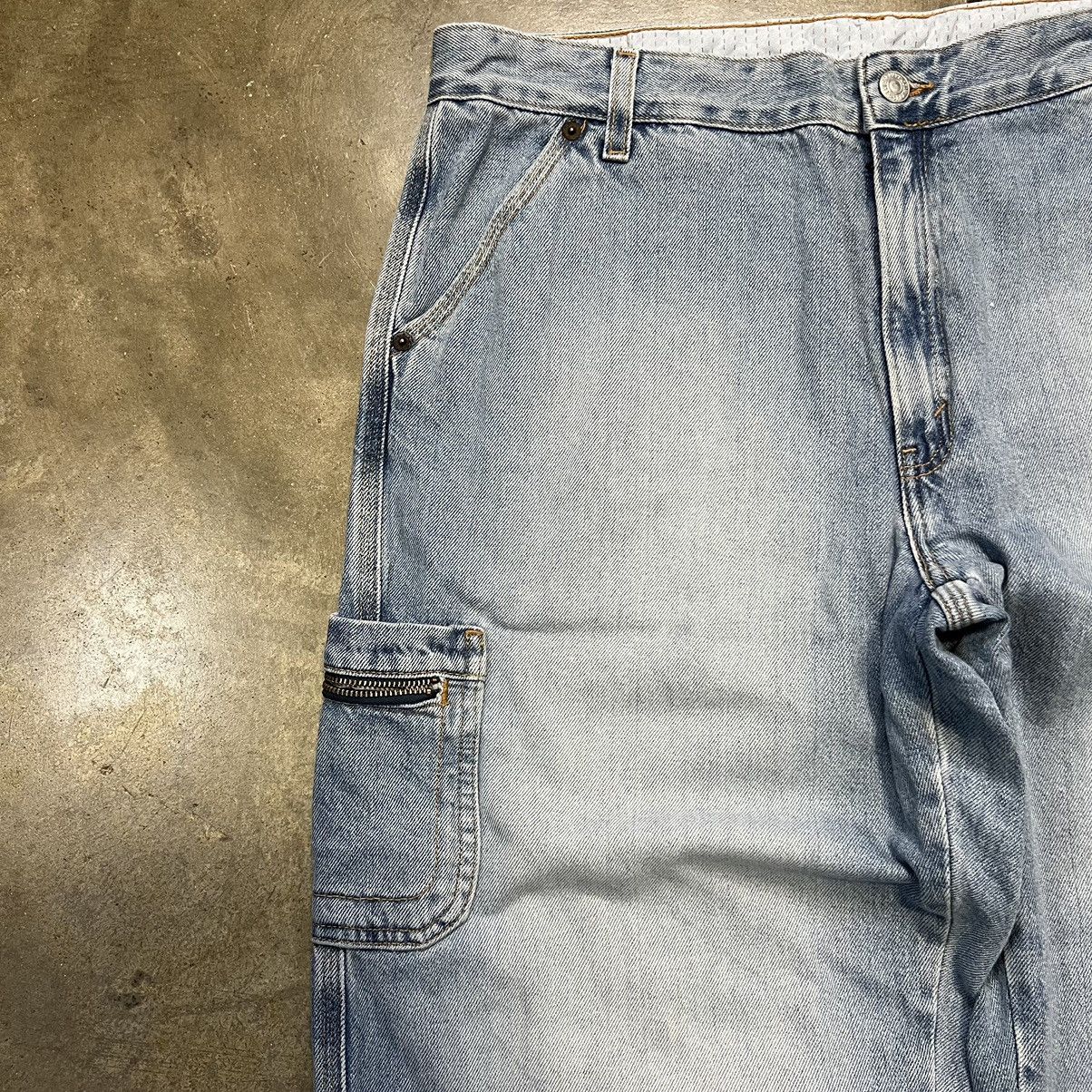 Levi's × Vintage Vintage Y2K Levi’s Wide Leg Baggy Cargo Denim Jeans Faded Size US 35 - 6 Thumbnail