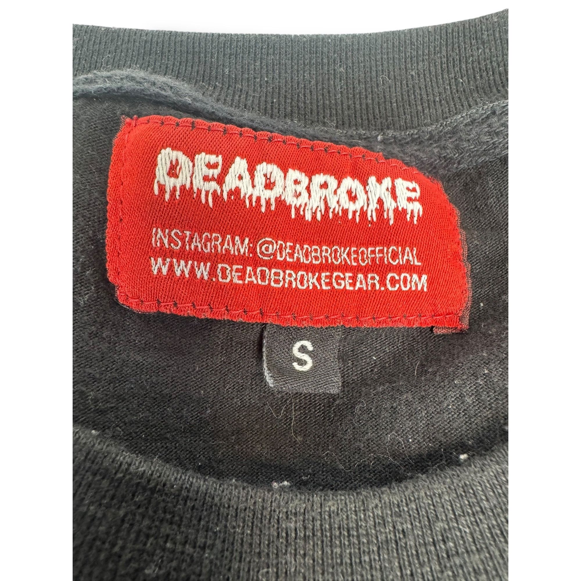 Other Deadbroke S Long Sleeve T-Shirt Black Graphic Tee Size US S / EU 44-46 / 1 - 6 Thumbnail
