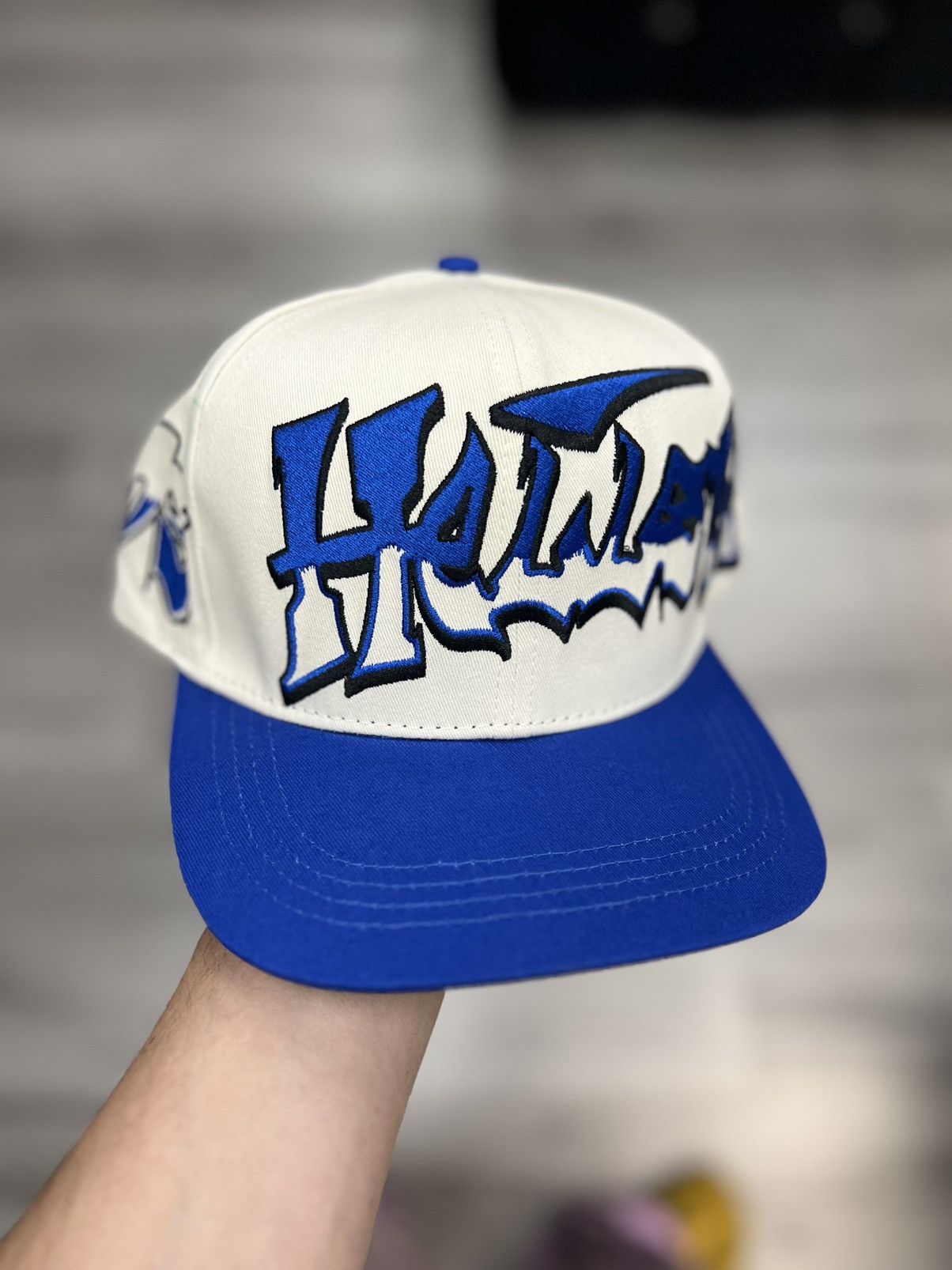 HELLSTAR Hellstar Records Snapback Hat Blue White | Grailed