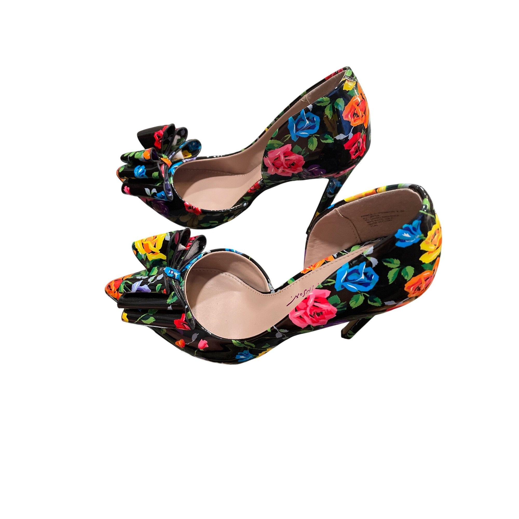 Betsey Johnson Betsey Johnson wms floral faux leather stilleto heels shoes Size US 6.5 / IT 36.5 - 4 Thumbnail