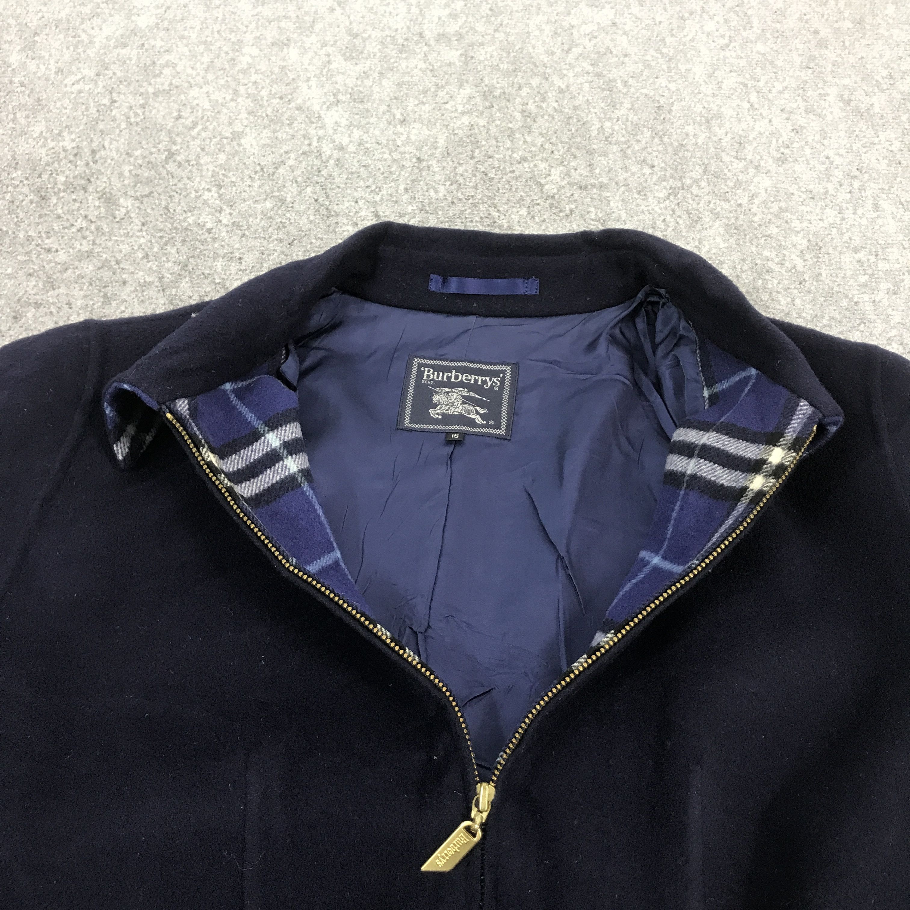 Burberry × Vintage burberrys Classic zipper Wool Jacket Size US L / EU 52-54 / 3 - 5 Thumbnail