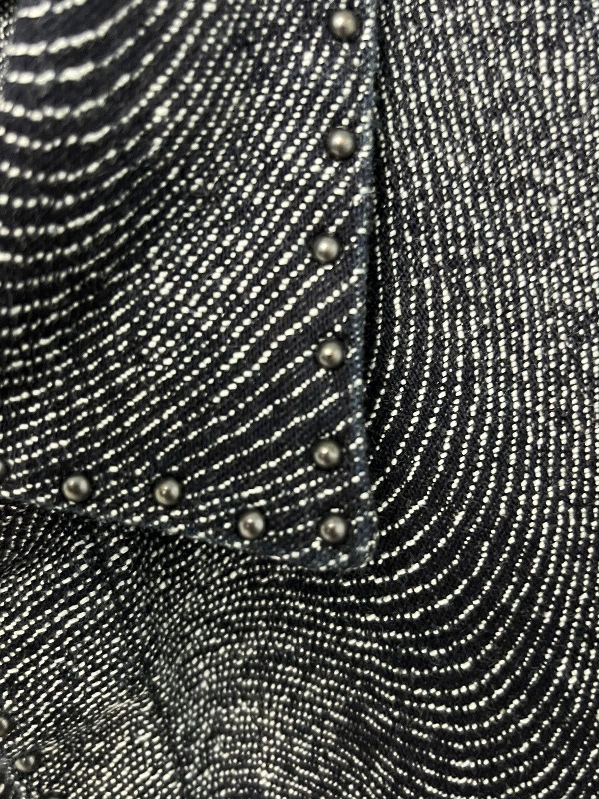 John Varvatos studded Japanese denim Jase Shirt. Medium Size US M / EU 48-50 / 2 - 12 Thumbnail