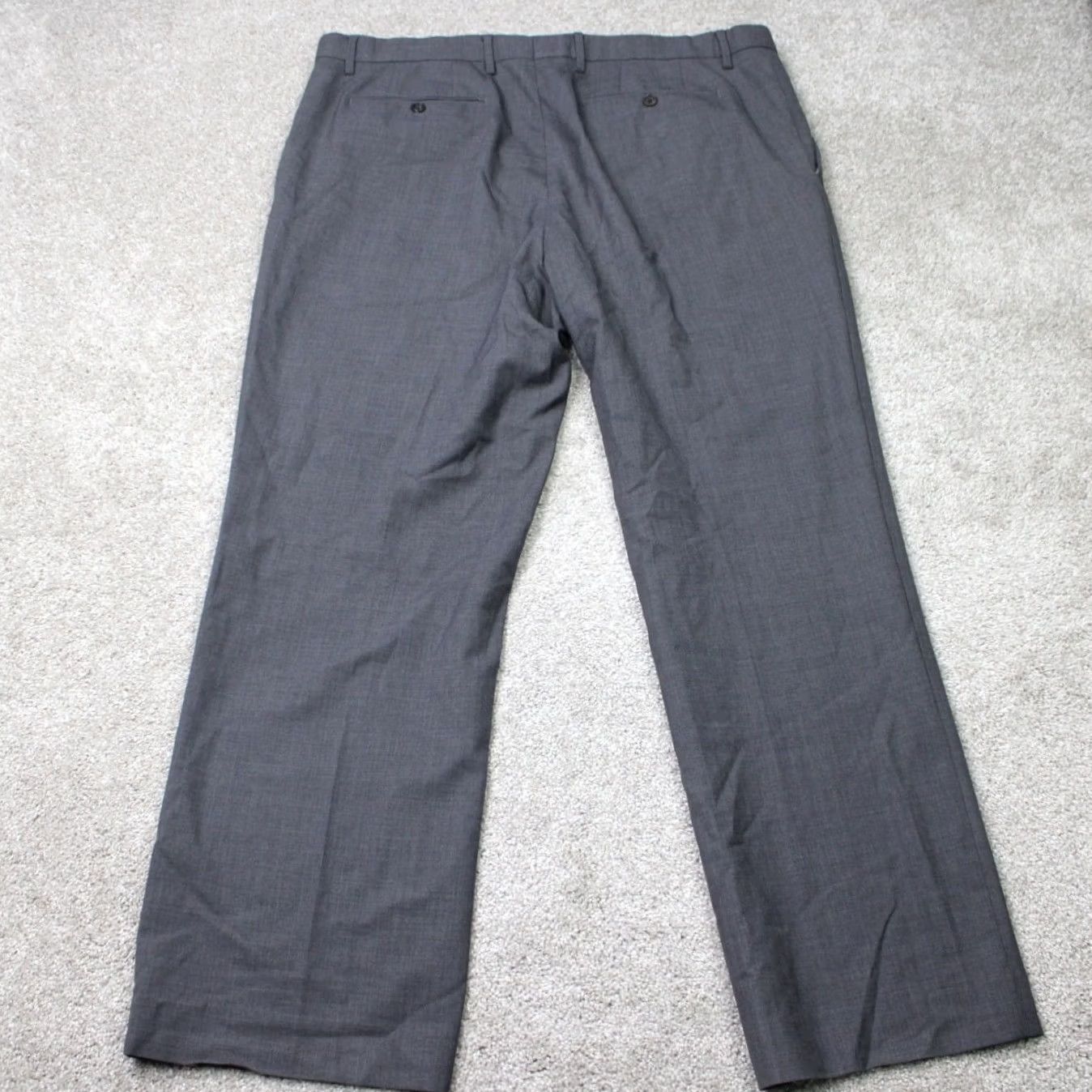 Banana Republic Banana Republic Pants Men's 40x32 Gray Wool Flat Front Slim Dress Pants Linen Lined Straight Size US 40 / EU 56 - 5 Thumbnail