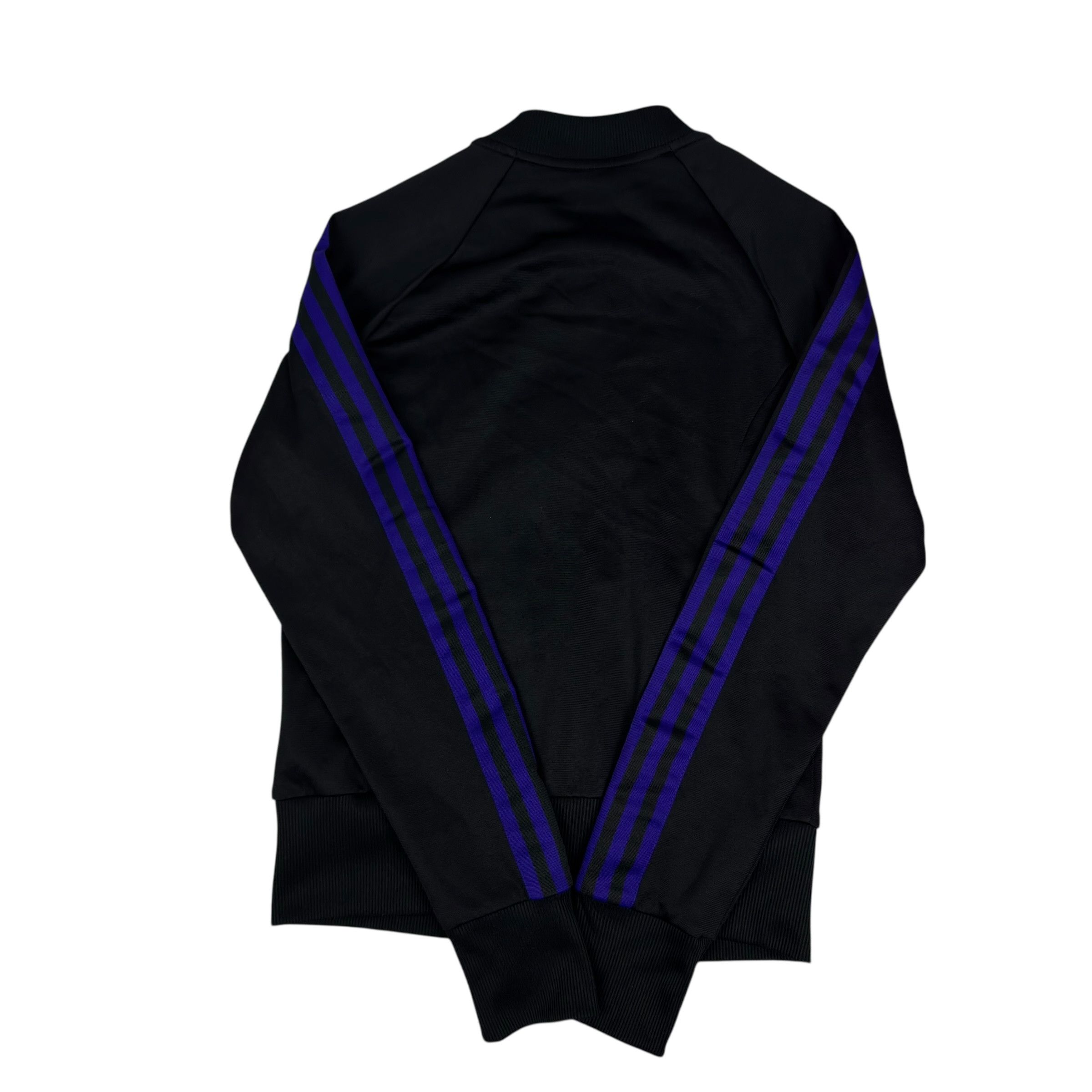 Adidas Adidas Women Black Purple 3-Stripes Full Zip Track Jacket 38 Size XS / US 0-2 / IT 36-38 - 9 Thumbnail