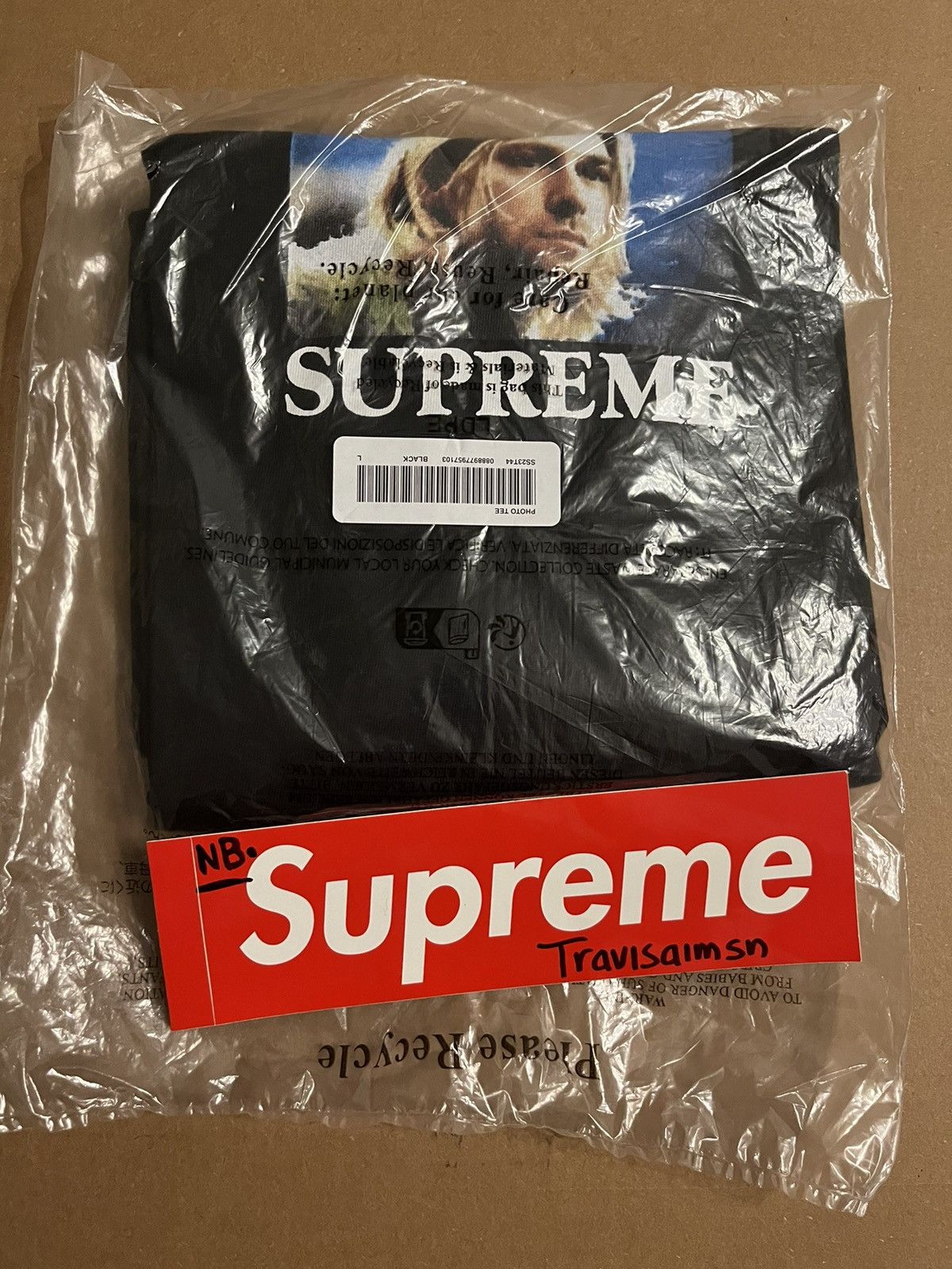 Supreme Kurt Cobain Black | Grailed