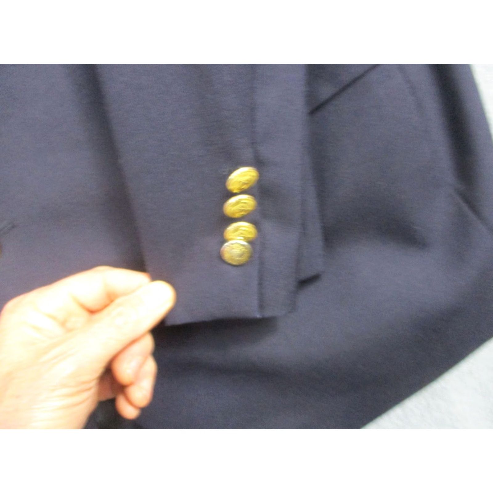 Ralph Lauren VINTAGE Ralph Lauren Polo University Club Blazer Mens 46 Navy Wool 90s Jacket Single-Breasted Size US XXL / EU 58 / 5 - 3 Thumbnail
