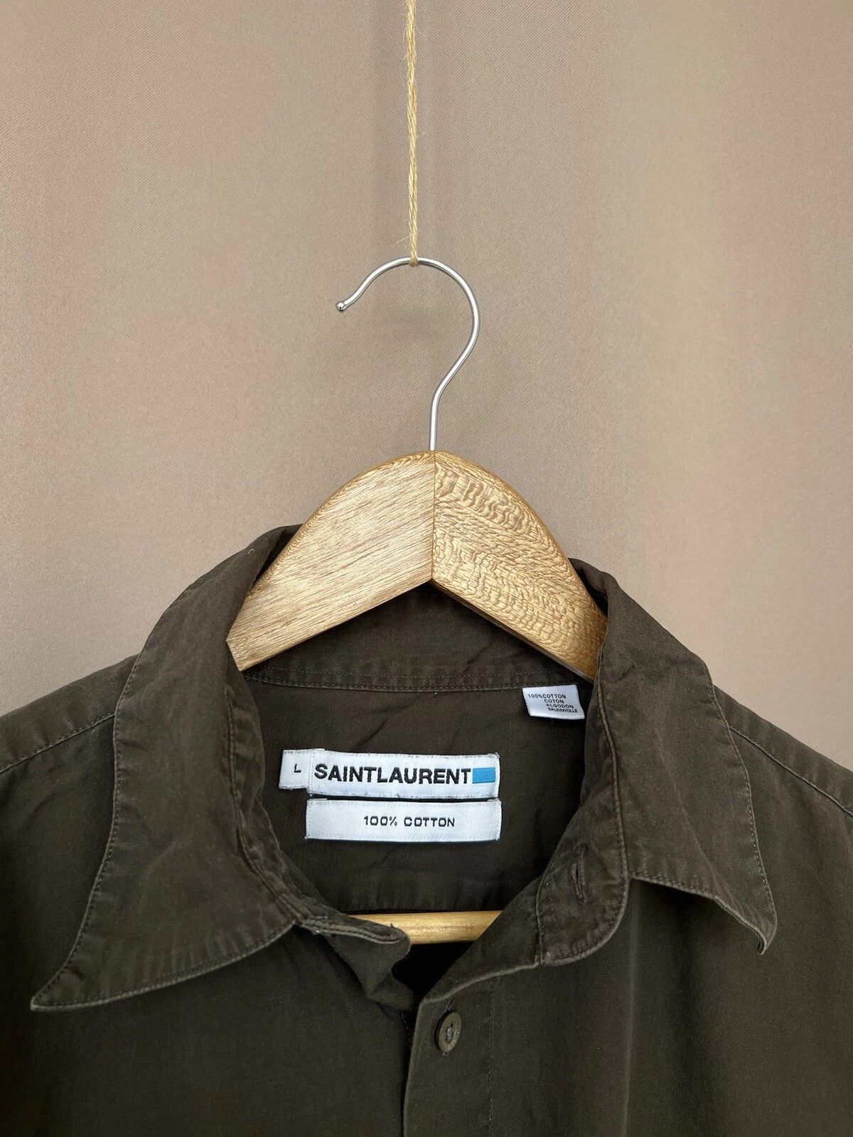 Yves Saint Laurent Saint Laurent Vintage Button Down Shirt Men Size L Size US L / EU 52-54 / 3 - 10 Thumbnail