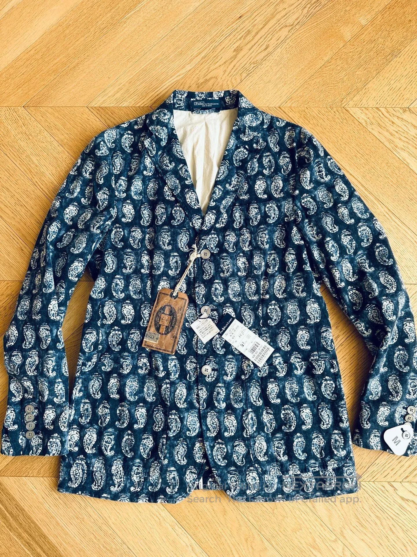 RLX Ralph Lauren Vintage Blue Dyed Polo Suit Jacket. Size US M / EU 48-50 / 2 - 1 Thumbnail