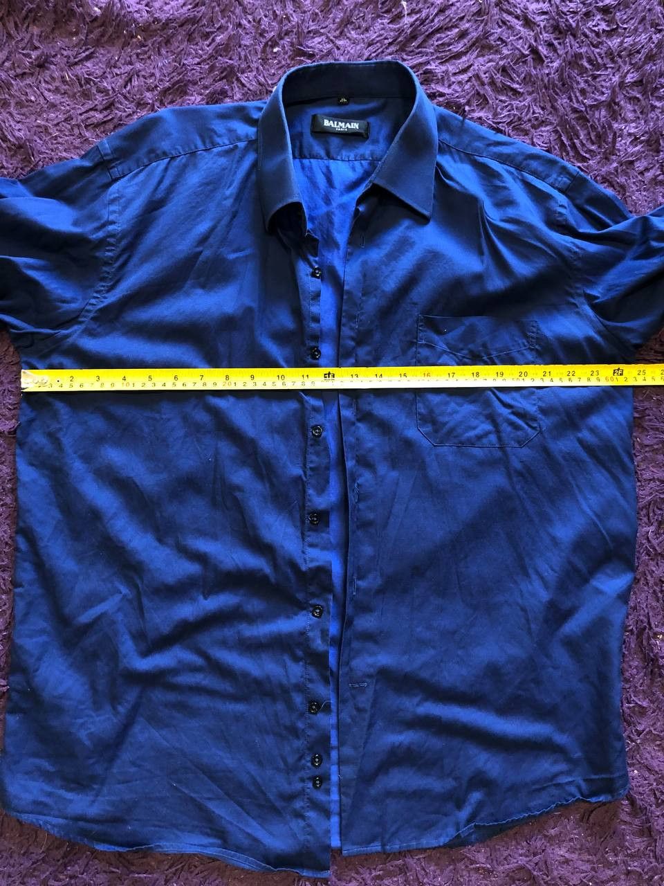 Balmain Vintage Balmain blue button-down shirt Y2K Size US XL / EU 56 / 4 - 10 Thumbnail