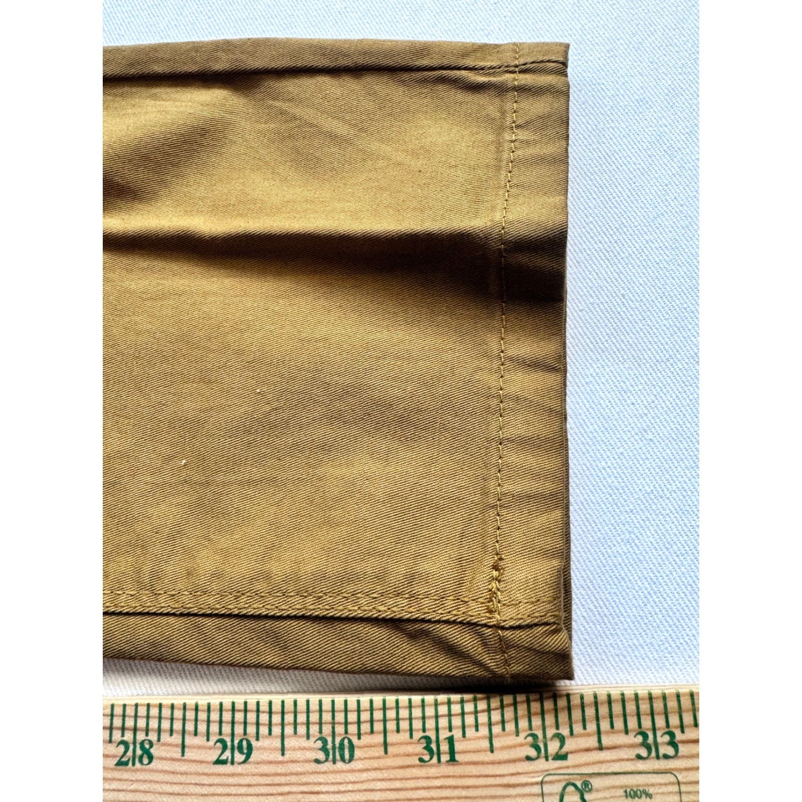 Vintage VINTAGE Kruze DNM Mens 38L (37x32) Brown Chino Pants Stretch Straight Leg NWT 2131 Size US 38 / EU 54 - 7 Thumbnail
