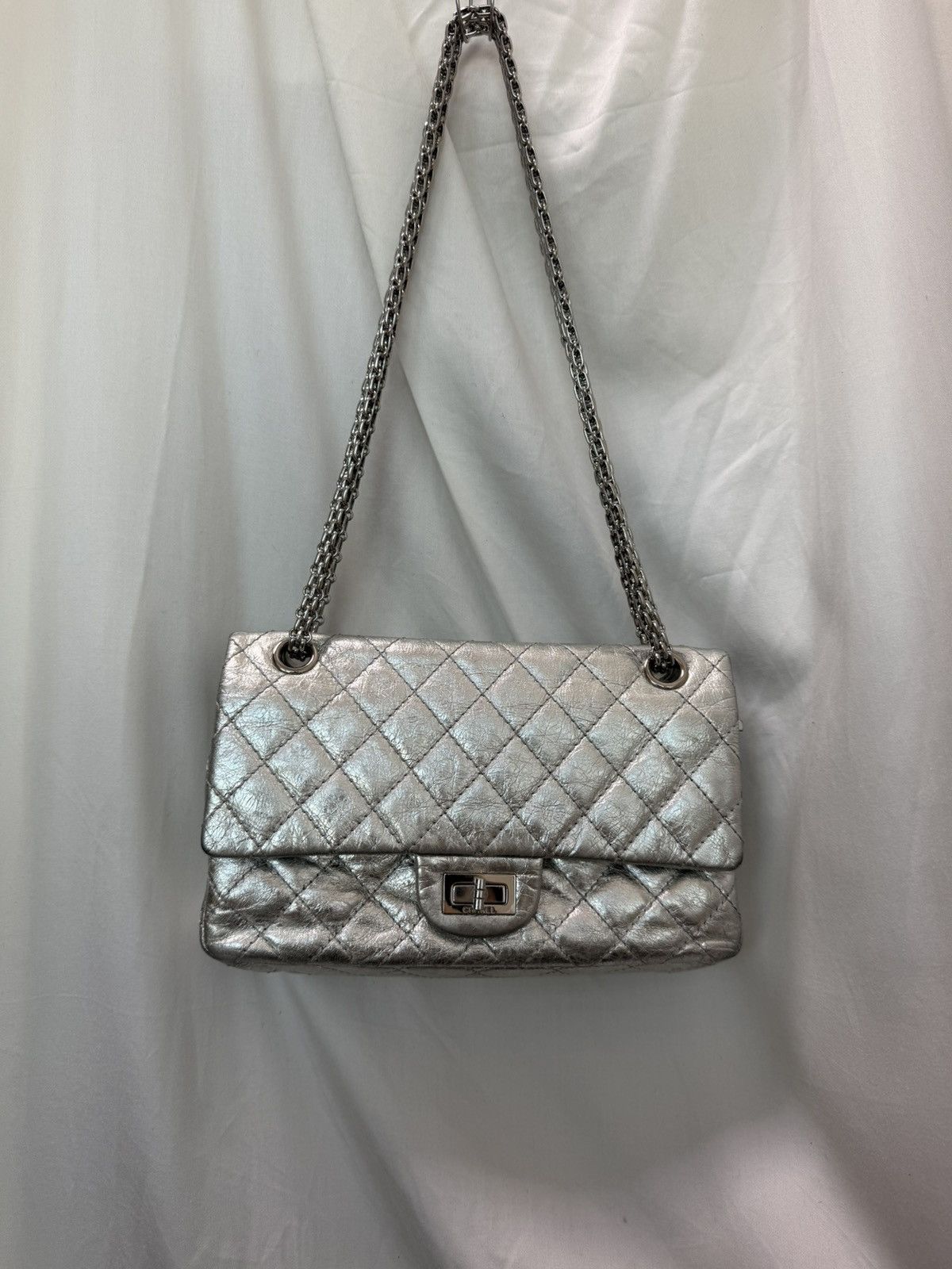 Chanel Chanel 2.55 silver shoulder bag Size ONE SIZE - 2 Thumbnail