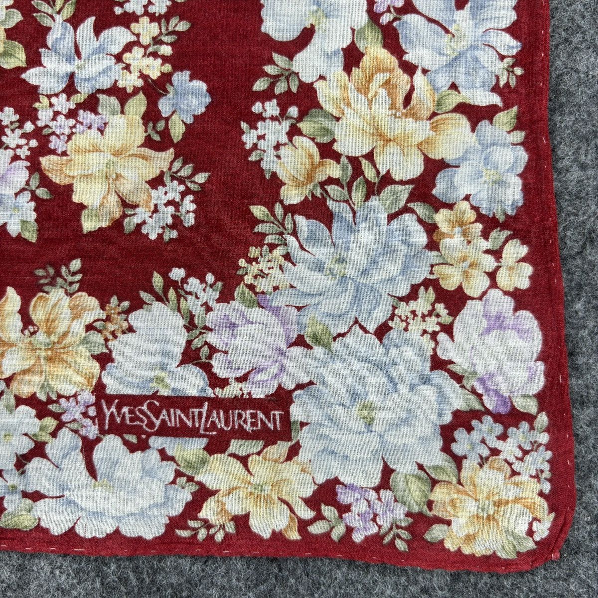 Vintage × Yves Saint Laurent Handkerchief # E043 # Bandana # Neckerchief Size ONE SIZE - 3 Thumbnail