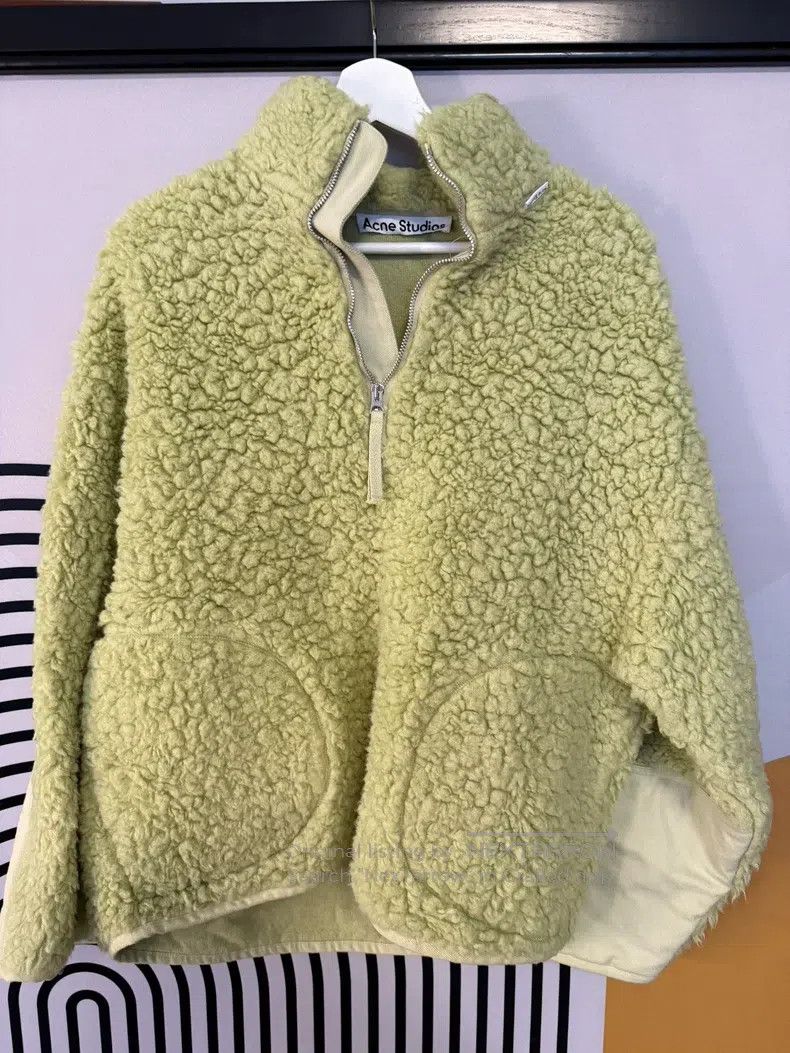 Acne Studios Acne Studios Green Wool Hoodie Size S / US 4 / IT 40 - 1 Thumbnail