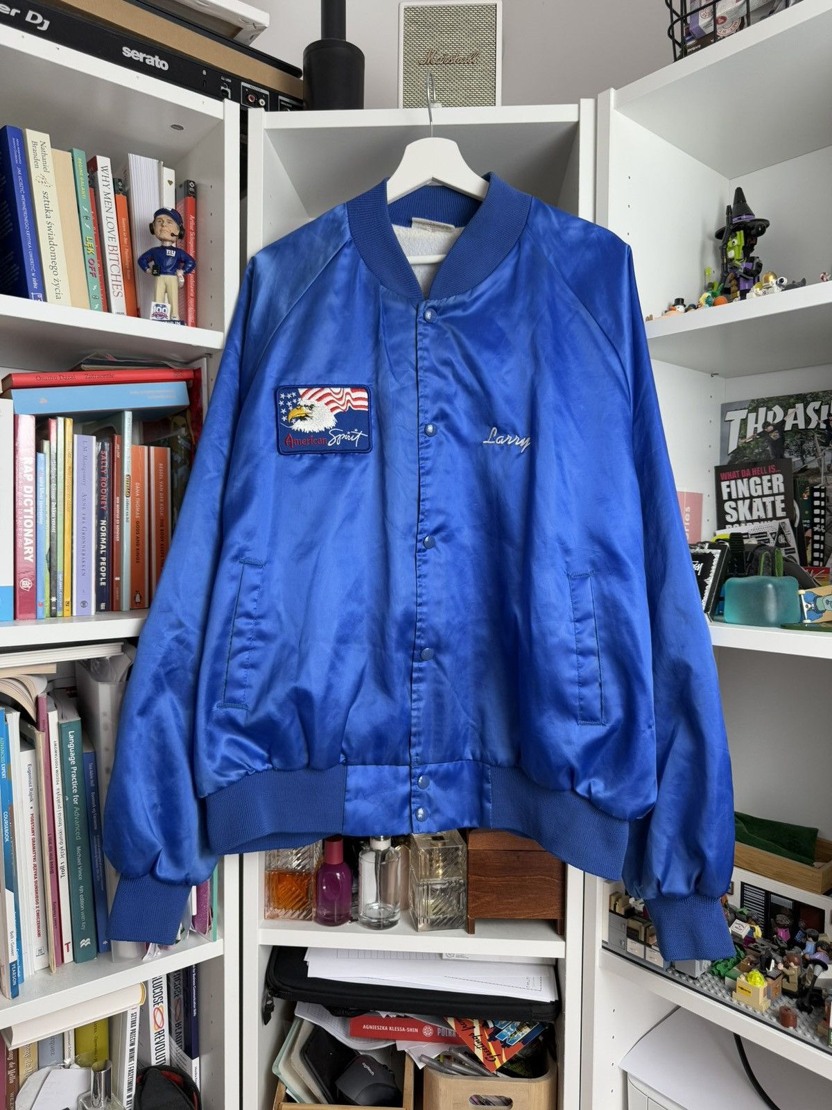 Auburn Sportswear × Vintage Vintage 90s Auburn sportswear satin american flag jacket XXL Size US XXL / EU 58 / 5 - 2 Thumbnail