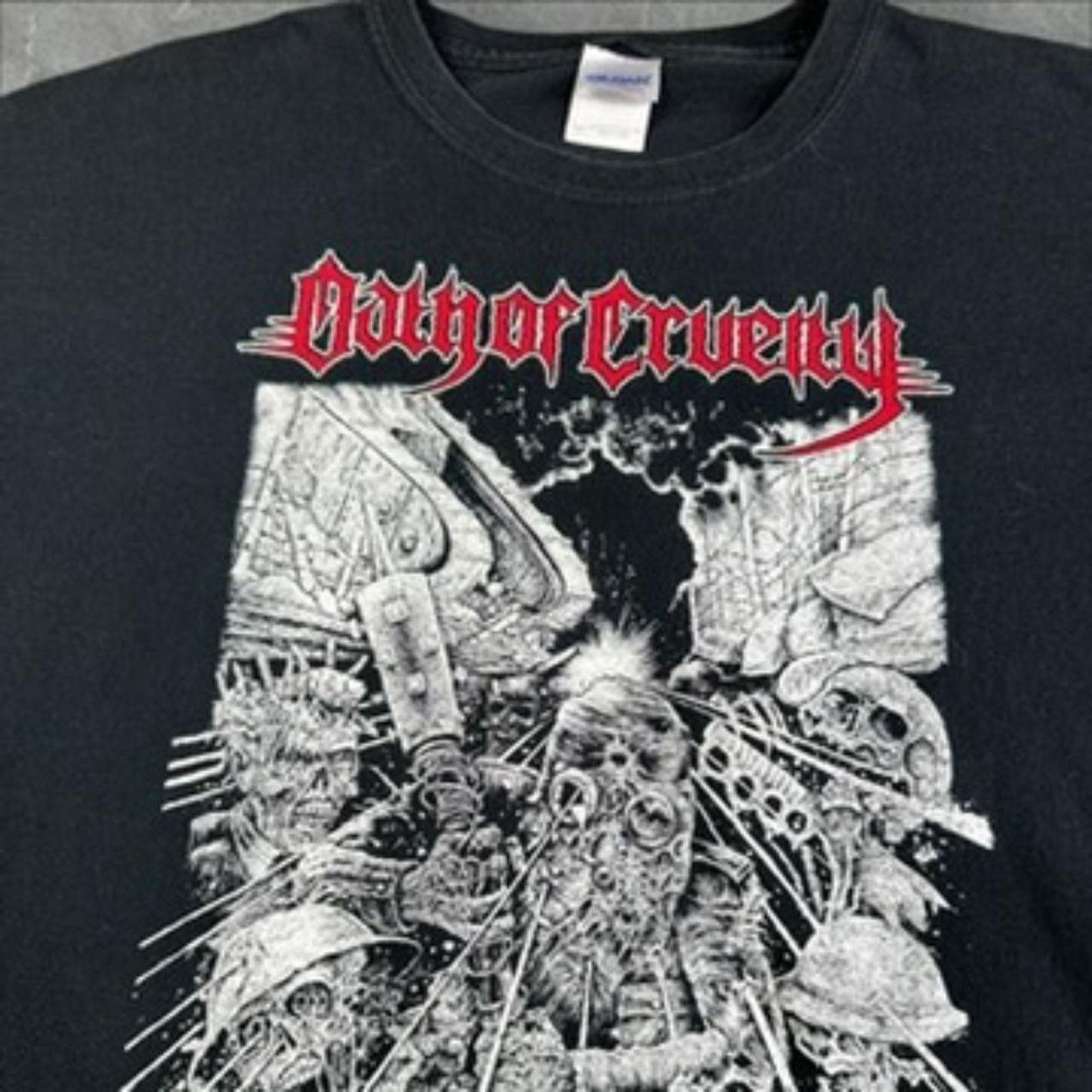 Gildan Oath of Cruelty "Hellish Decimation" Metal Tee Size US XXL / EU 58 / 5 - 3 Thumbnail