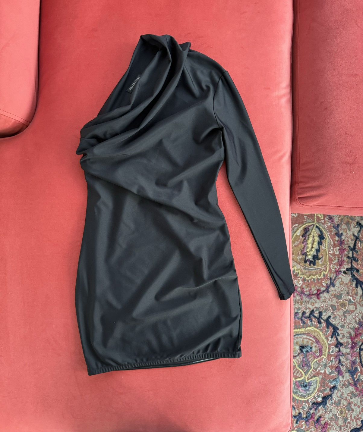 Balenciaga New Balenciaga one shoulder mini dress, size S Size S / US 4 / IT 40 - 4 Thumbnail