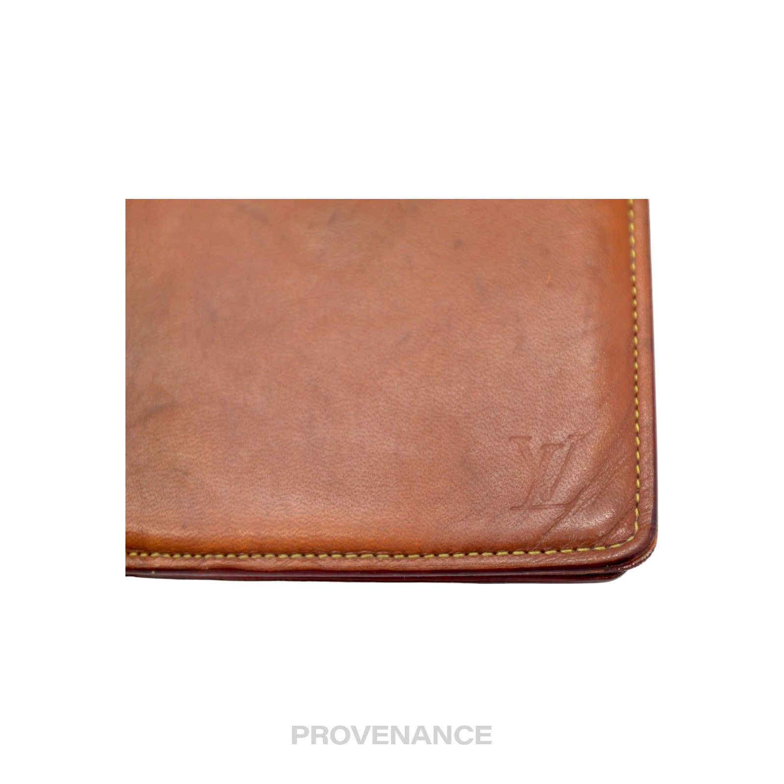 Louis Vuitton 🔴 Louis Vuitton Marco Wallet - Nomade Caramel Leather Size ONE SIZE - 8 Thumbnail