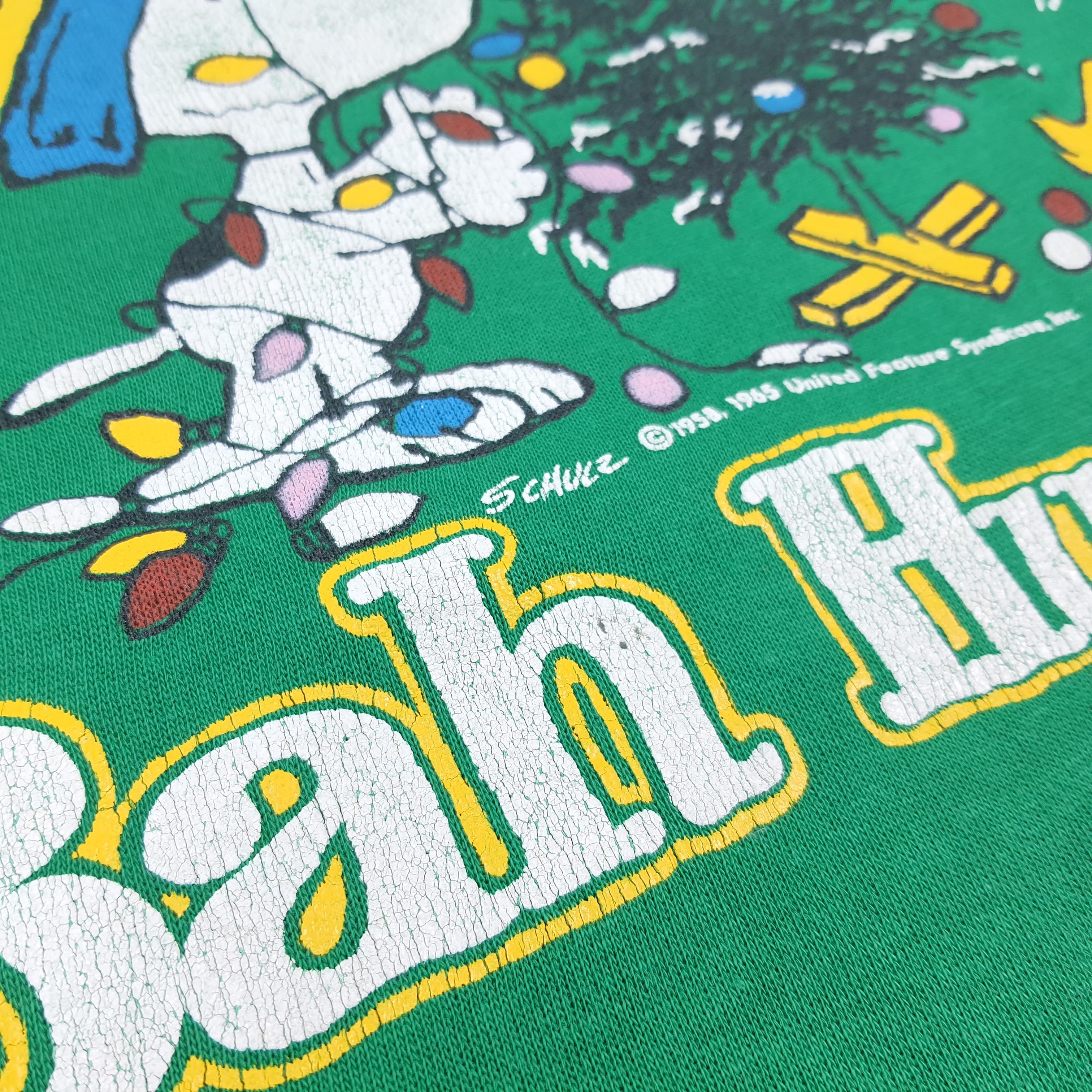 Artek Vintage 90s Bah Humbug Christmas Sweatshirt C302N9 Size US XXL / EU 58 / 5 - 2 Thumbnail