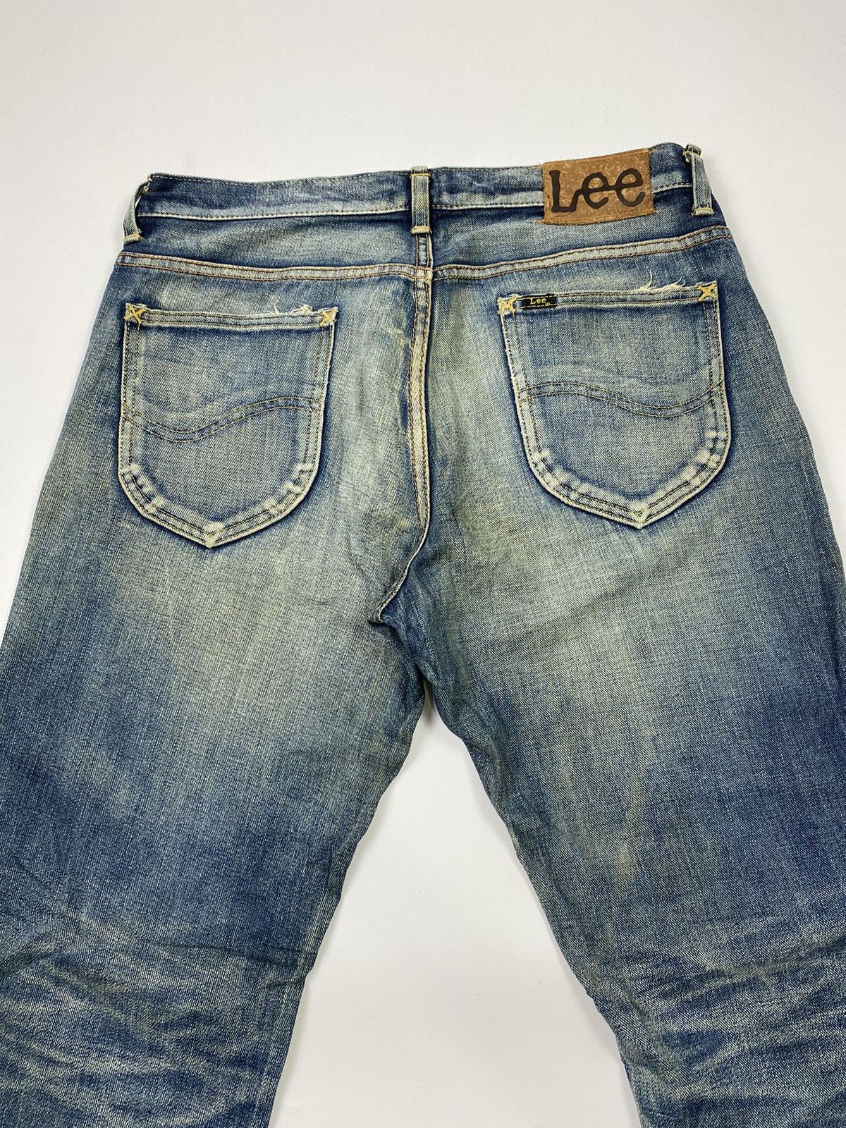 Japanese Brand × Jean × Lee 💥Faded💥 lee dirty fade mudwash jeans denim pant Size US 34 / EU 50 - 5 Thumbnail