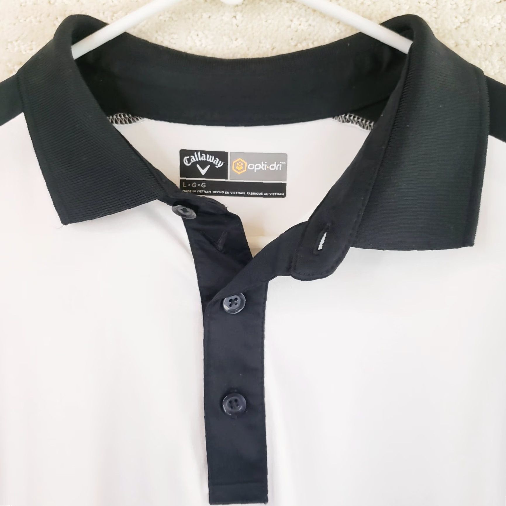 Callaway Callaway Polo Shirt Men's Large Black White Colorblock Opti Dri Golf Performance Shirt Size US L / EU 52-54 / 3 - 4 Thumbnail