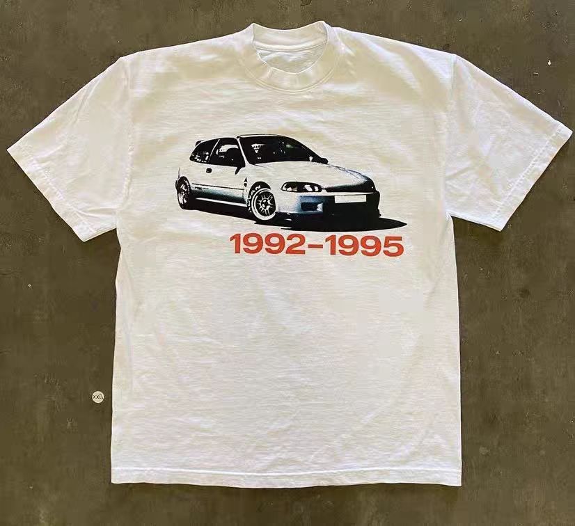 Japanese Brand × Vintage Street retro car pattern washed cotton t-shirt Size US M / EU 48-50 / 2 - 1 Thumbnail