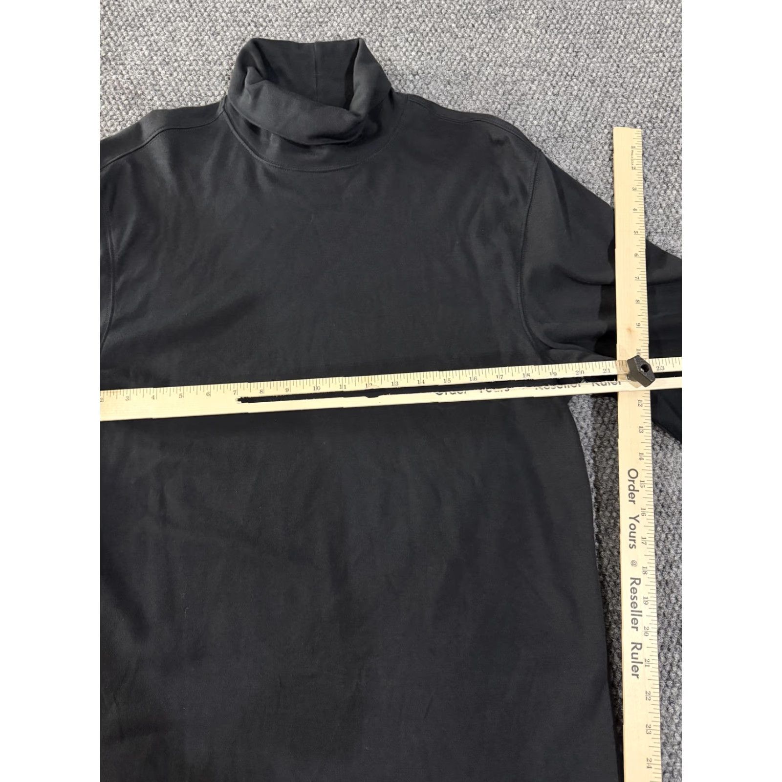 Vintage L.L. Bean Shirt Mens LT Black Long Sleeve Turtleneck Tee Cotton Jersey Knit Big Tall Size US L / EU 52-54 / 3 - 3 Thumbnail