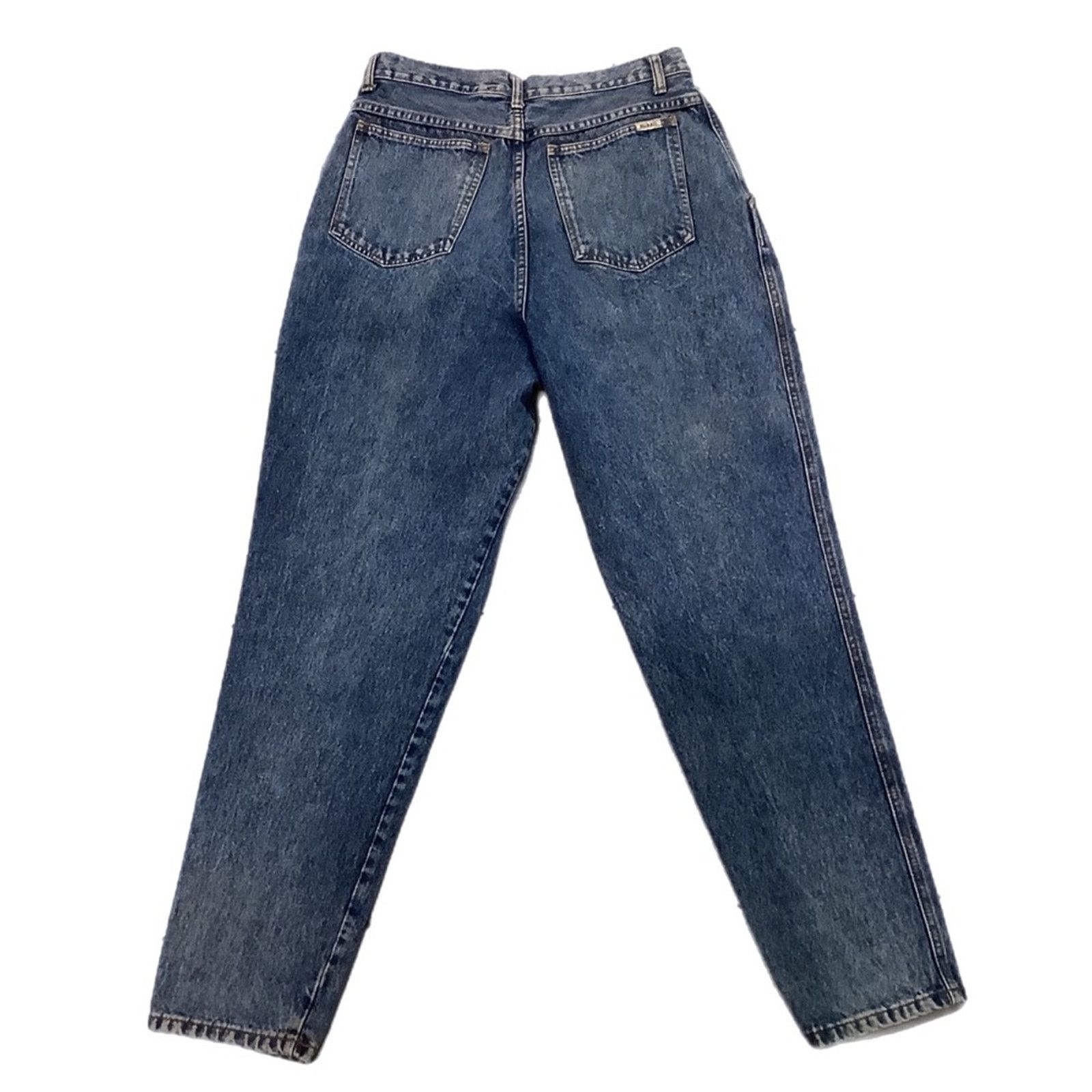 Vintage Vintage Bill Blass High Waist Stoned Wash Jeans Size 30" / US 8 / IT 44 - 2 Thumbnail