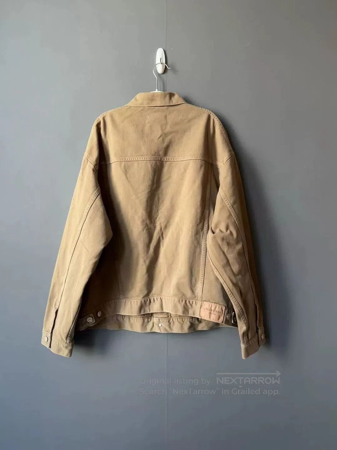 Balenciaga balenciaga brown denim jacket for men. Size US M / EU 48-50 / 2 - 2 Thumbnail