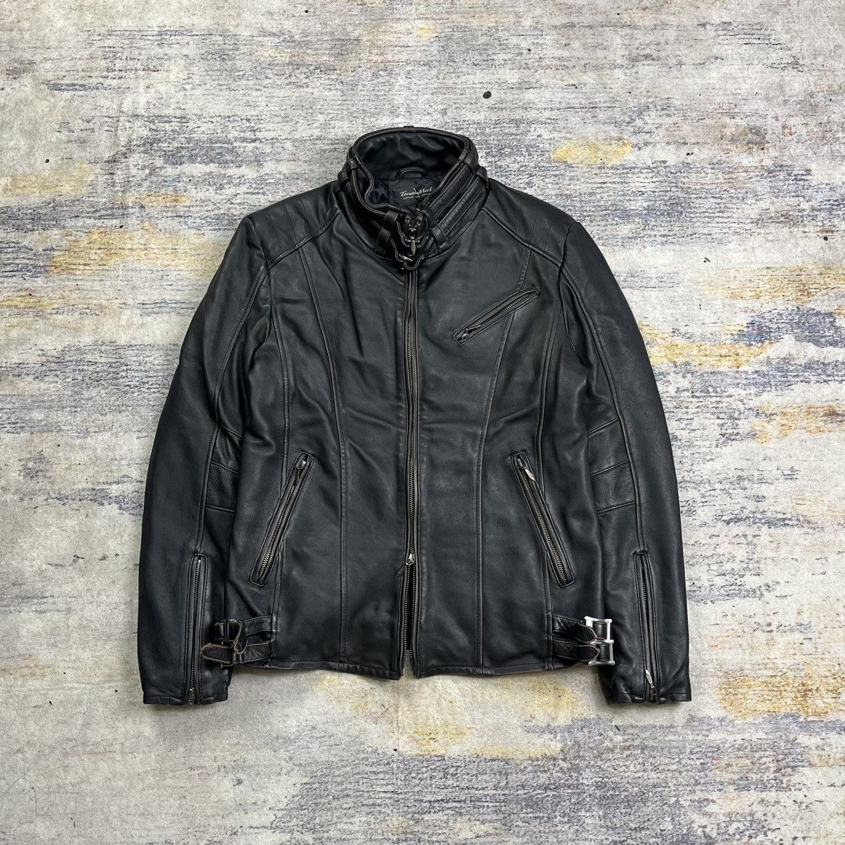 Tornado Mart Tornado mart riders leather jacket double zipper Size US L / EU 52-54 / 3 - 1 Thumbnail