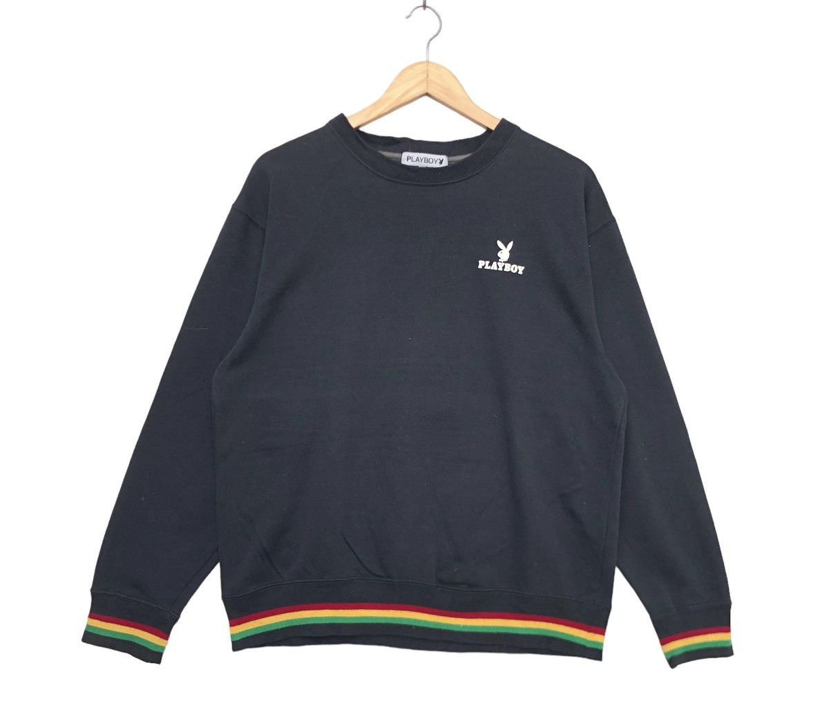 Japanese Brand Vintage 90s Playboy Bunny Logo Embroidered Sweatshirt | L Size US L / EU 52-54 / 3 - 7 Thumbnail
