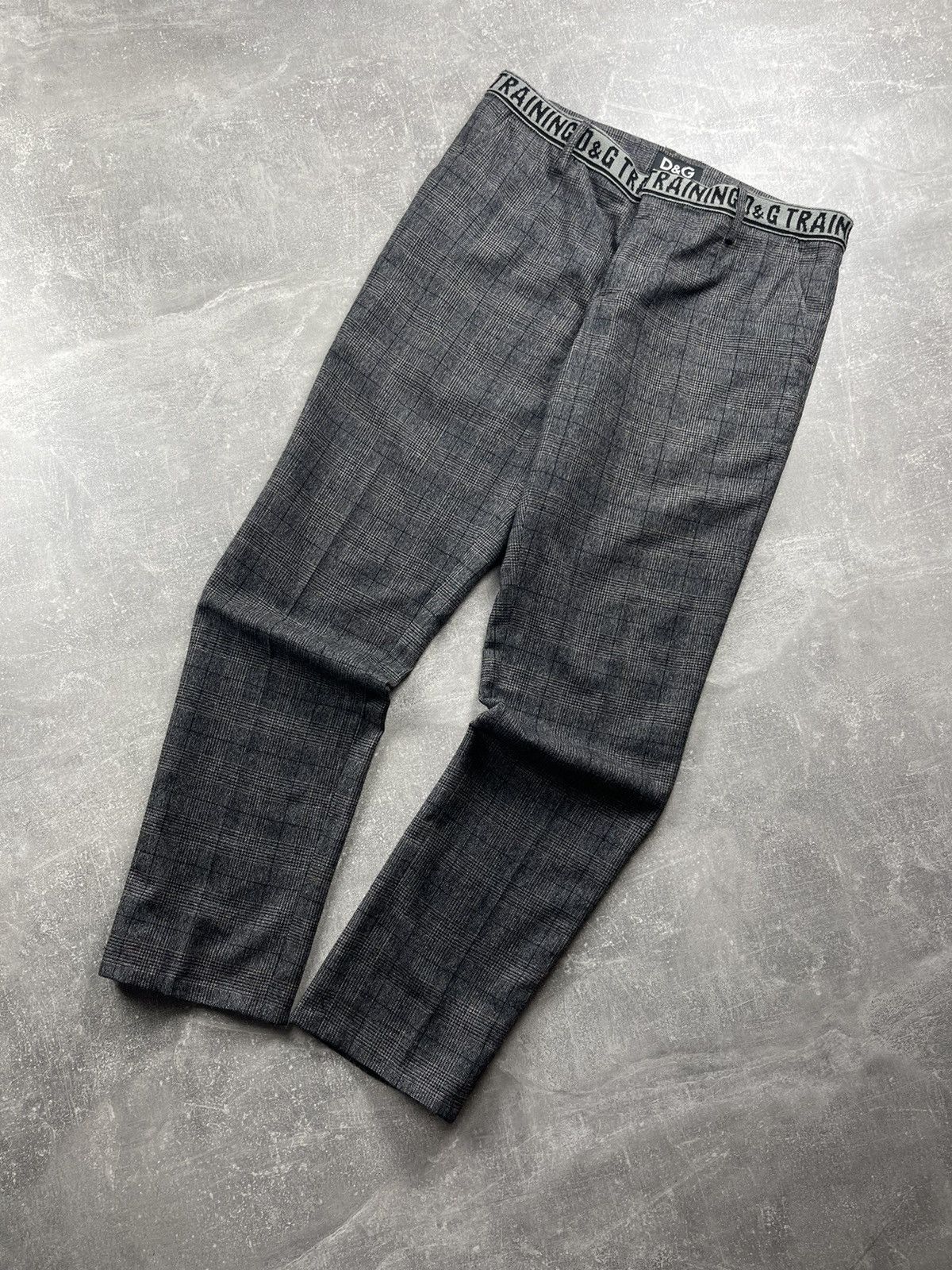 Dolce & Gabbana Dolce & Gabbana D&G Training Grey Plaid Pants Wool 00s Size US 34 / EU 50 - 6 Thumbnail