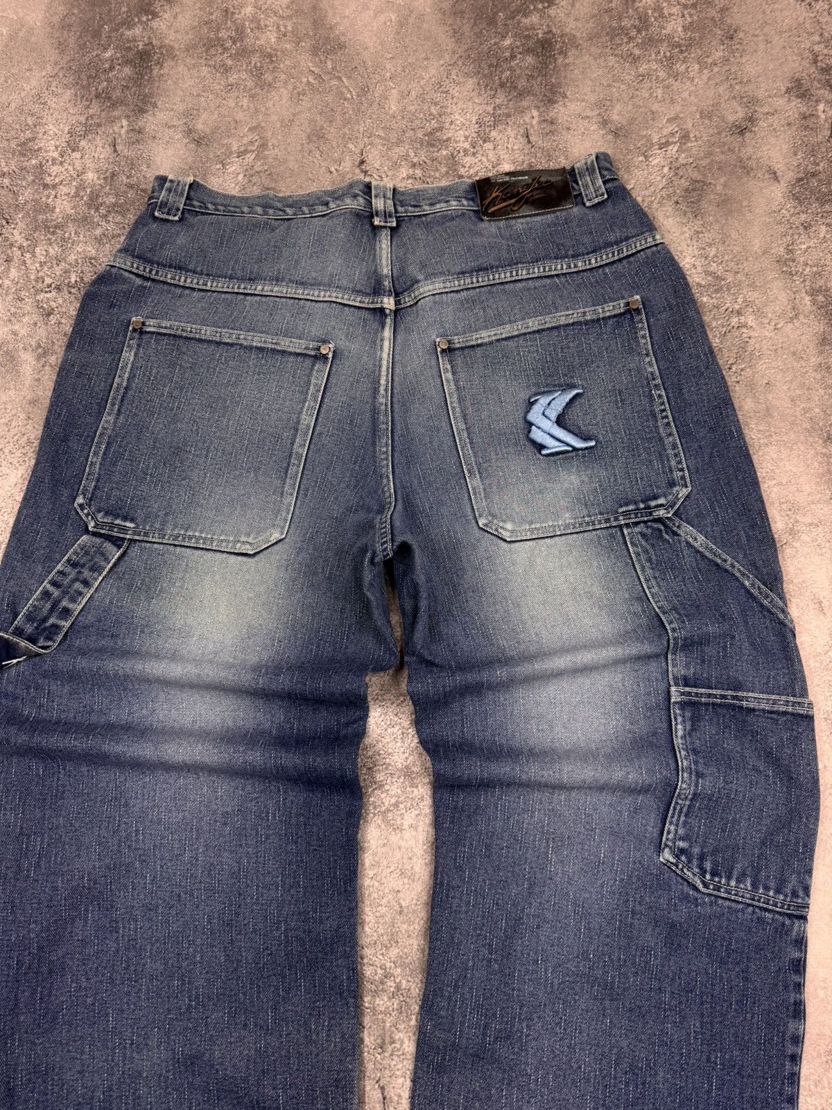 Karl Kani Karl Kani Texas Vintage Men’s Jeans Grey Cotton Size 36 Size US 36 / EU 52 - 3 Thumbnail